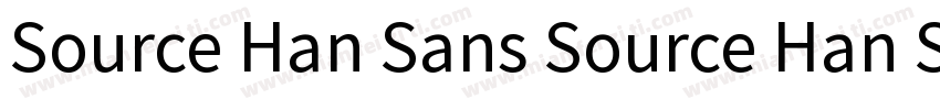 Source Han Sans Source Han Sans字体转换